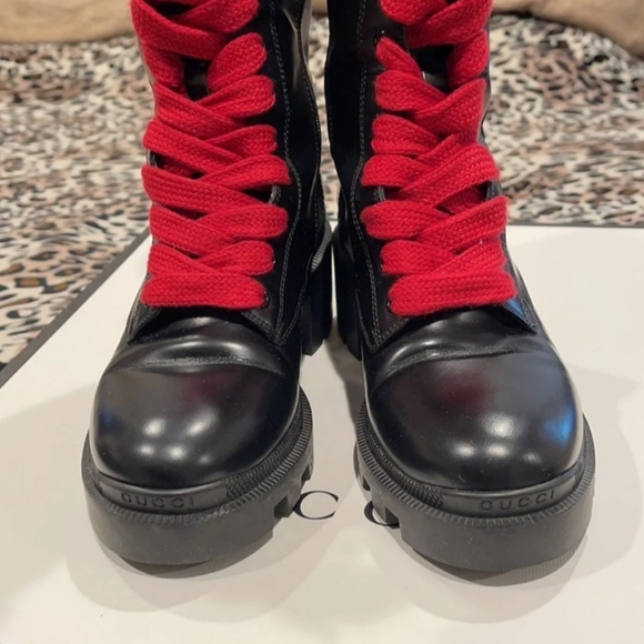 GUCCI TRIP STRIPED ANKLE BOOT - Picture 5 of 9